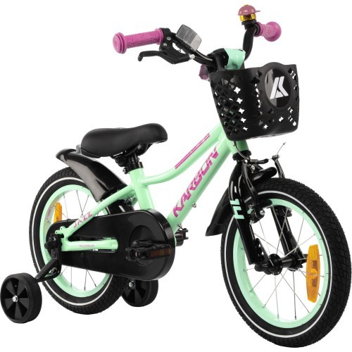 Bērnu velosipēds Karbon Jazz 14, piparmētru