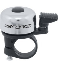 FORCE Mini Bicycle Bell 22.2mm (steel/plastic, silver)