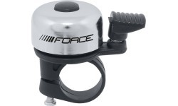Велосипедный звонок FORCE Mini 22,2 мм (сталь/пластик, серебристый)
