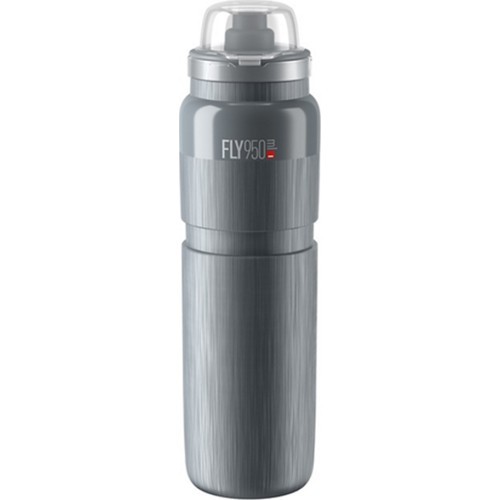 Фляга Elite FLY MTB TEX 950 мл, с крышкой (серая)