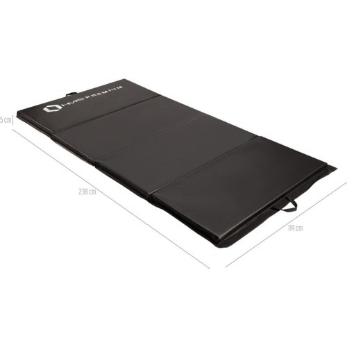 Gymnastic Foldable Mattress HMS Premium MGS01 2400x1200mm, Black