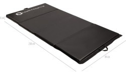 Gymnastic Foldable Mattress HMS Premium MGS01 2400x1200mm, Black
