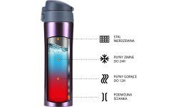 Фиолетовая термокружка NILS NCB10