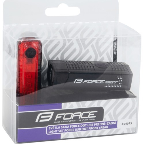 Комплект фонарей FORCE Dot USB