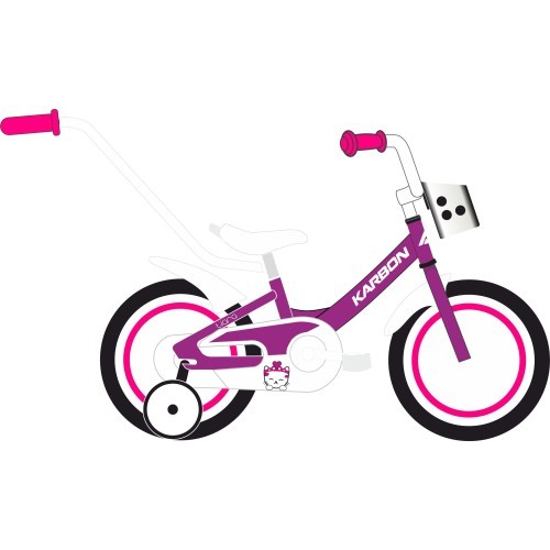 Bērnu velosipēds Karbon Tiara 14, violets