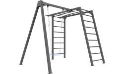 PREMIUM kāpnes MO-016 + PREMIUM 1 vietas šūpoles kāpnēm MO-017 - Marbo Sport