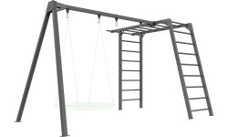 PREMIUM ladder - MO-016 + PREMIUM 2-station swing for ladder - MO-018 - Marbo Sport