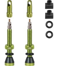 Комплект ниппелей FORCE для бескамерных покрышек FV 44mm (зелёные)