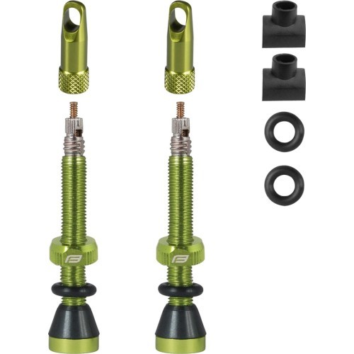 FORCE FV Valve Set for Tubeless Tires 44mm (Green)