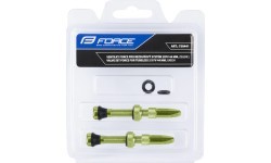 FORCE ventiļu komplekts bezkameras riepām FV 44mm (zaļš)