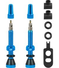 FORCE ventiļu komplekts bezkameru riepām FV 44mm (zils)