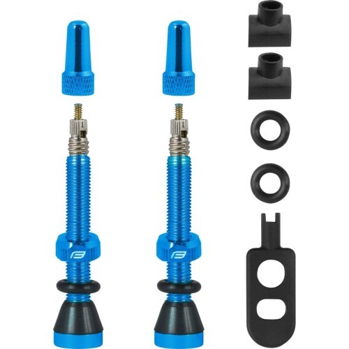 FORCE ventiļu komplekts bezkameru riepām FV 44mm (zils)