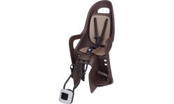 Велосипедное детское кресло Polisport Groovy 29" на раму (коричневое)