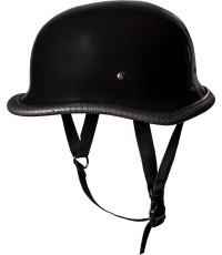 Открытый мотоциклетный шлем Sodager DH-001 в стиле ретро - Black Glossy