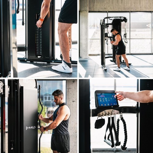 FUNCTIONAL TRAINER WITH DUAL WEIGHT STACK ARES PRO COMMERCIAL HMS