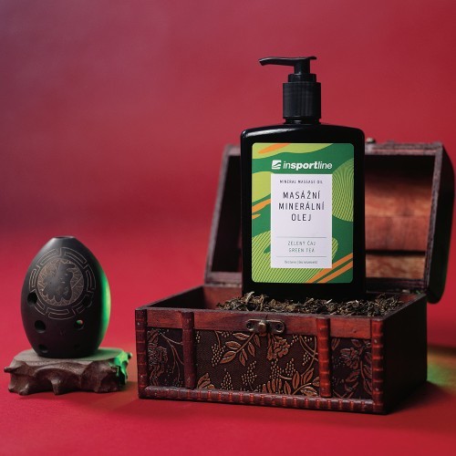 Minerāla masāžas eļļa inSPORTline Green Tea 500 ml