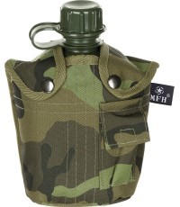 Pastic Canteen with Cover MFH - M 95 CZ Camo, 1l