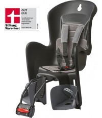 Polisport Bilby Maxi+FF // 26-29" velosipēda sēdeklis uz rāmja (melns)