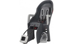Polisport Guppy Maxi +RS Bike Seat, Frame-Mounted, With Sleep Function (Grey)