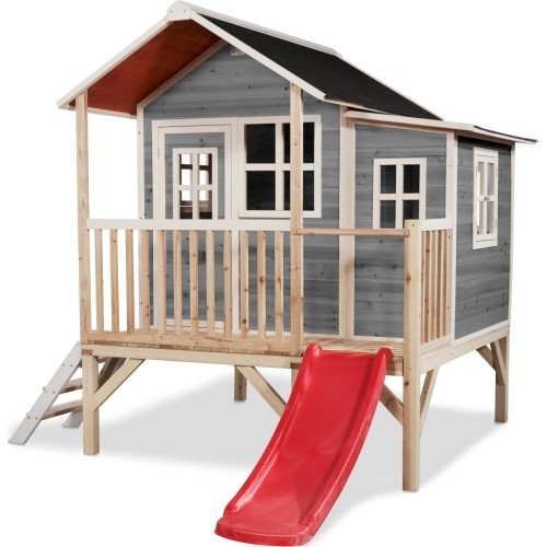 EXIT Loft 350 wooden playhouse - grey