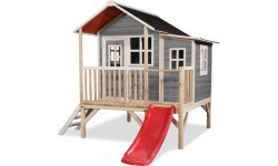 Деревянный игровой домик EXIT Loft 350, серый