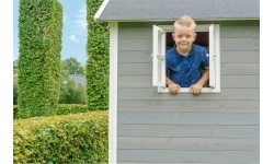 EXIT Loft 300 koka rotaļu māja - pelēka