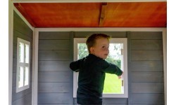 EXIT Loft 350 koka rotaļu mājiņa, pelēka