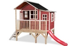 EXIT Loft 350 koka rotaļu mājiņa – sarkana