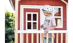 EXIT Loft 350 wooden playhouse - red