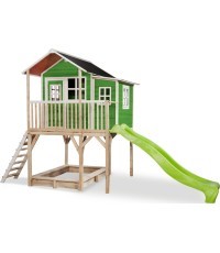 Деревянный игровой домик EXIT Loft 750, зелёный