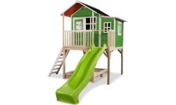 Koka rotaļu mājiņa EXIT Loft 750, zaļa