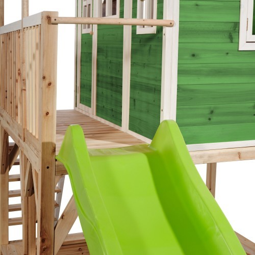 Koka rotaļu mājiņa EXIT Loft 750, zaļa
