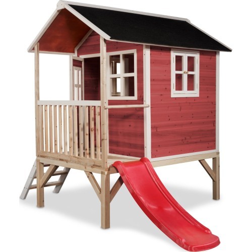 Koka rotaļu namiņš EXIT Loft 300 - Sarkans