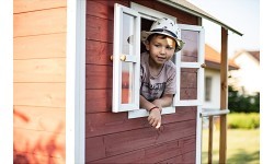 Koka rotaļu namiņš EXIT Loft 300 - Sarkans