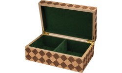 Šaha figūru kastīte Philos Checkered, 95 mm