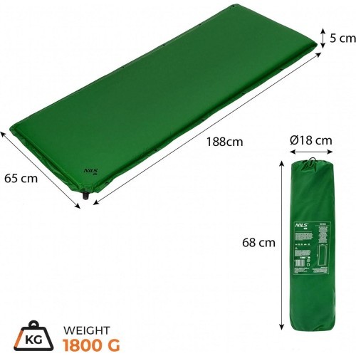 NC4050 GREEN SELF-INFLATING MAT NILS CAMP