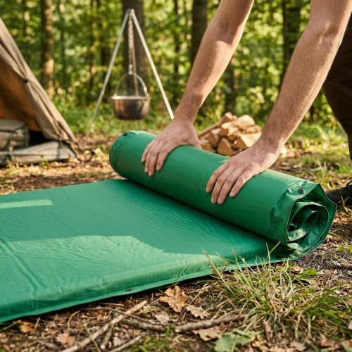 Pašuzpūšanās paklājs Nils Camp NC4050, zaļš