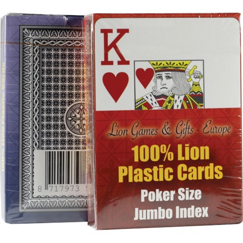 Lion pokera kārtis, atsevišķas, 100% plastmasa