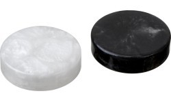 Philos Backgammon Playing Pieces Set L 34 mm b/w