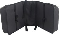 Divkāršā velosipēda bagāžnieka soma Prophete 0602 2 x 20L (melna)