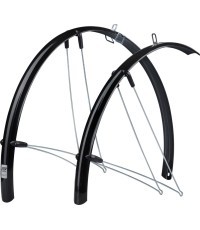 Dubļusargu komplekts FORCE 36 Aluflex Road 28", 36mm (melni)
