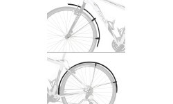 Fender set FORCE 36 Aluflex Road 28", 36mm (black)