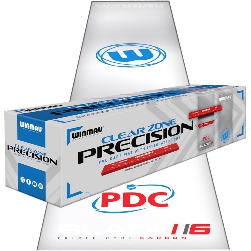 Winmau Clearzone caurspīdīgs PVC šautriņu paklājs