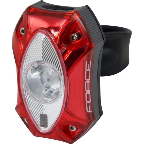Aizmugurējais lukturis FORCE Red 1 Cree LED 60 lm, USB