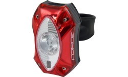 FORCE Red rear light 1 Cree LED 60 lm, USB