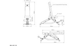 Divpusējs sols MS-L101 2.0 - Marbo Sport