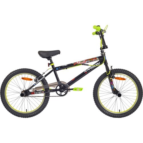 Velosipēds Karbon BMX 20, black-lime