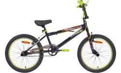 Karbon BMX 20 bike, black-lime