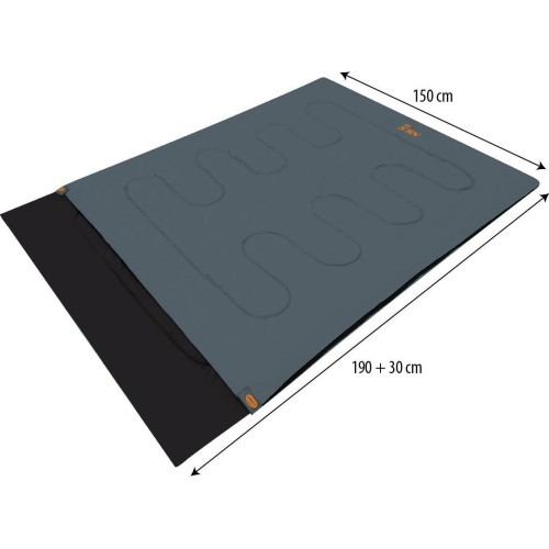 NC2001 ANTHRACITE-ORANGE DOUBLE SLEEPING BAG NILS CAMP