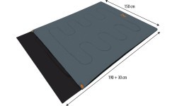 NC2001 ANTHRACITE-ORANGE DOUBLE SLEEPING BAG NILS CAMP